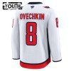 Washington Capitals Fanatics Premium Alexander Ovechkin 2024-25 Auswärts Weiss Trikot - Kinder